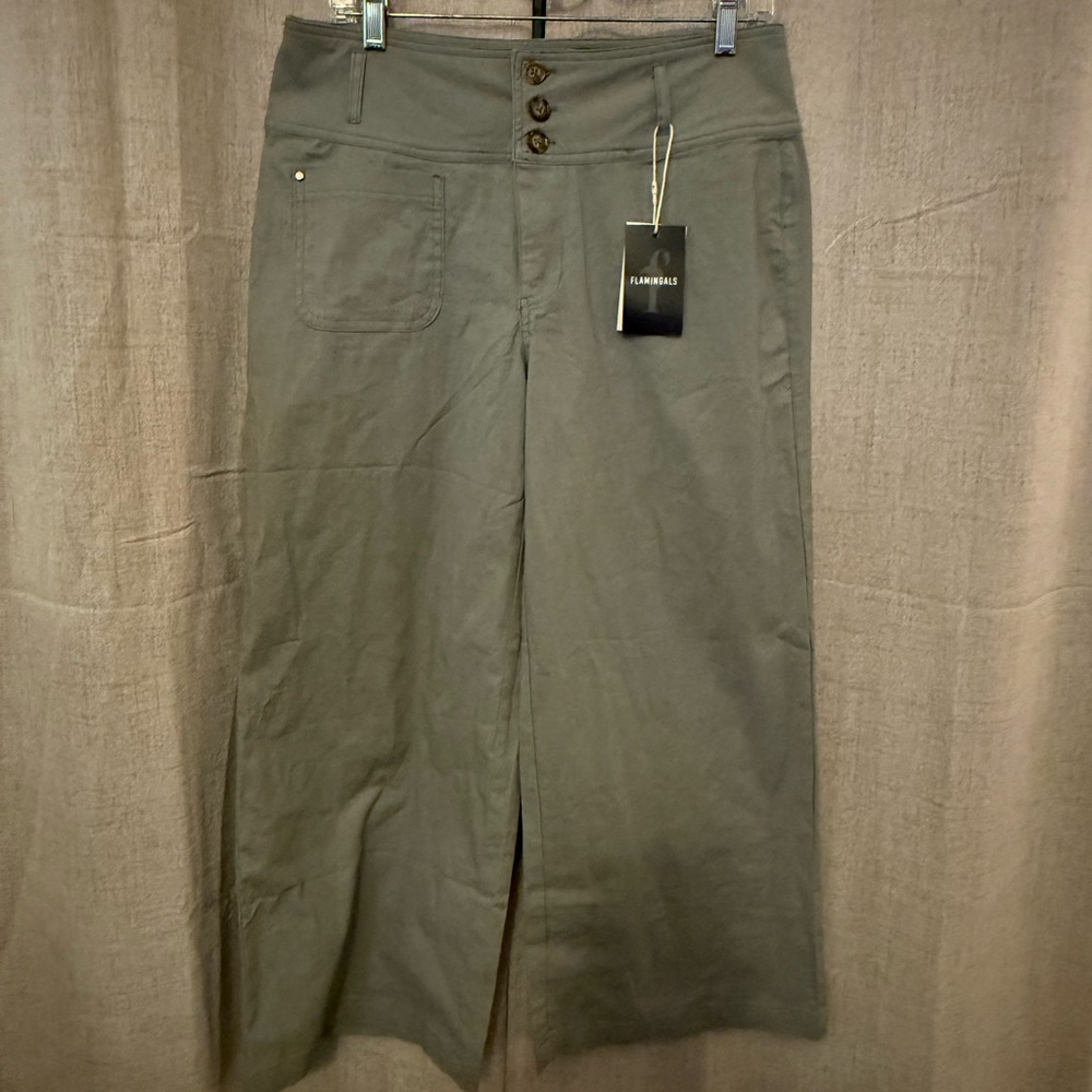 Flamingals Women’s Wide Leg Mud Waist Pant.